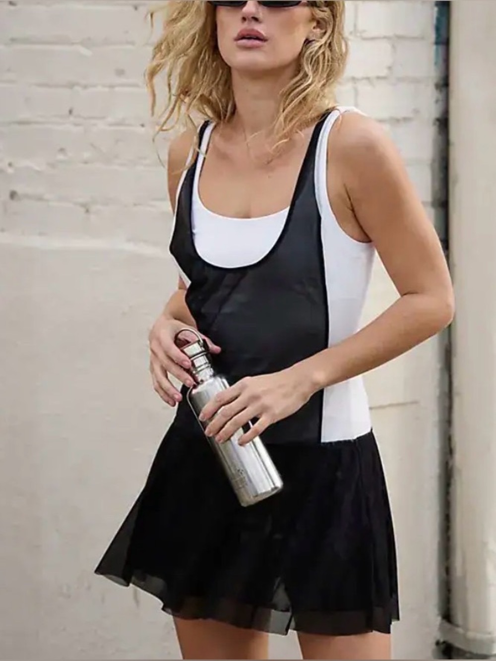 Free People Downtown Drop Shot Mini Dress